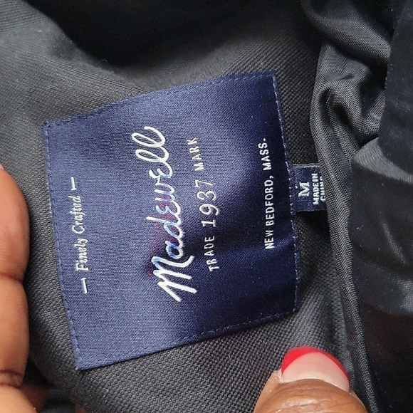 Madewell black faux fur vest Mob Wife - Picture 4 of 7